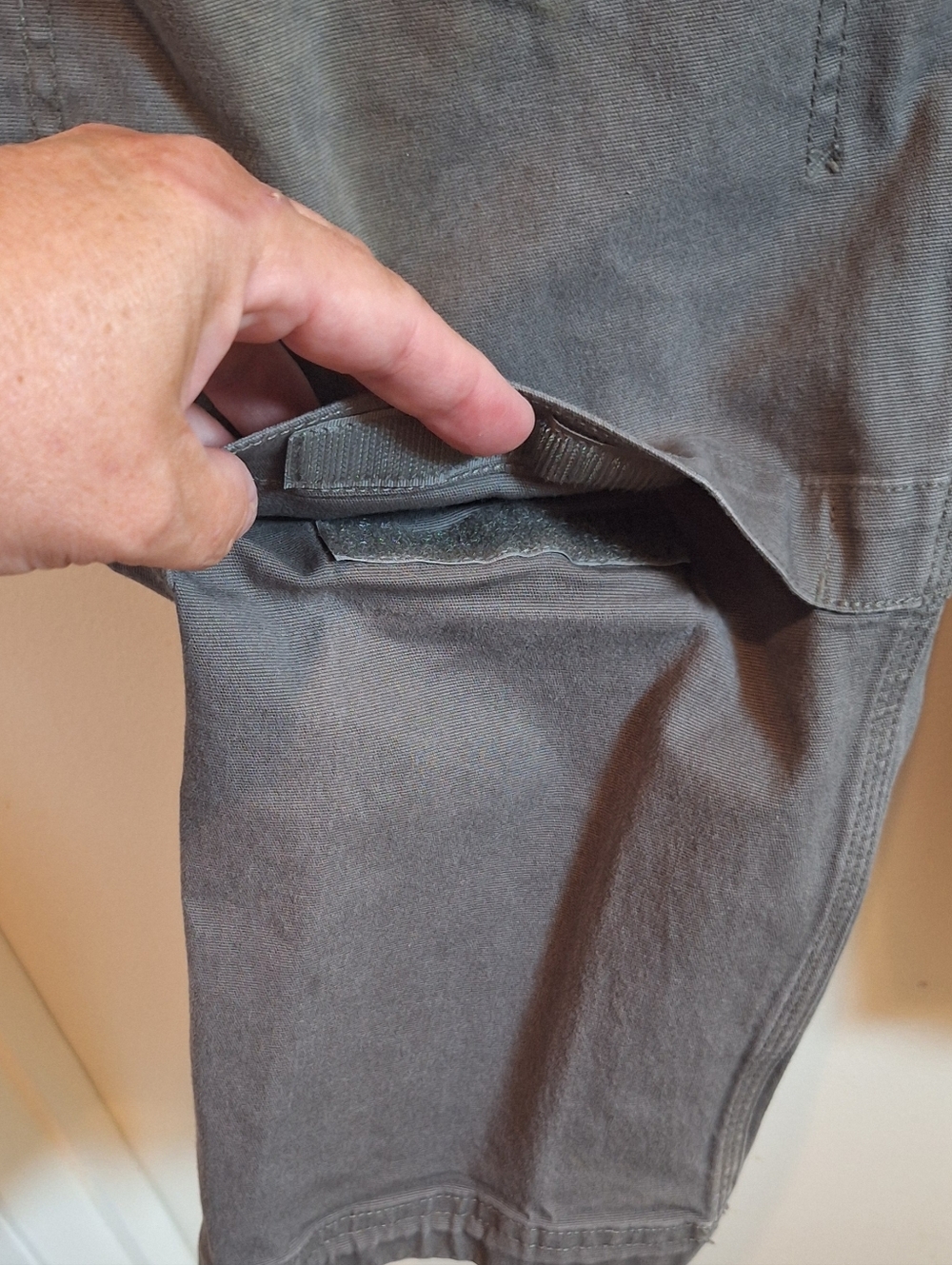 Duluth Trading Flex Fire Hose Gray Cargo Pants Men 38X29(tag 38x30) Workwear - Picture 3 of 10